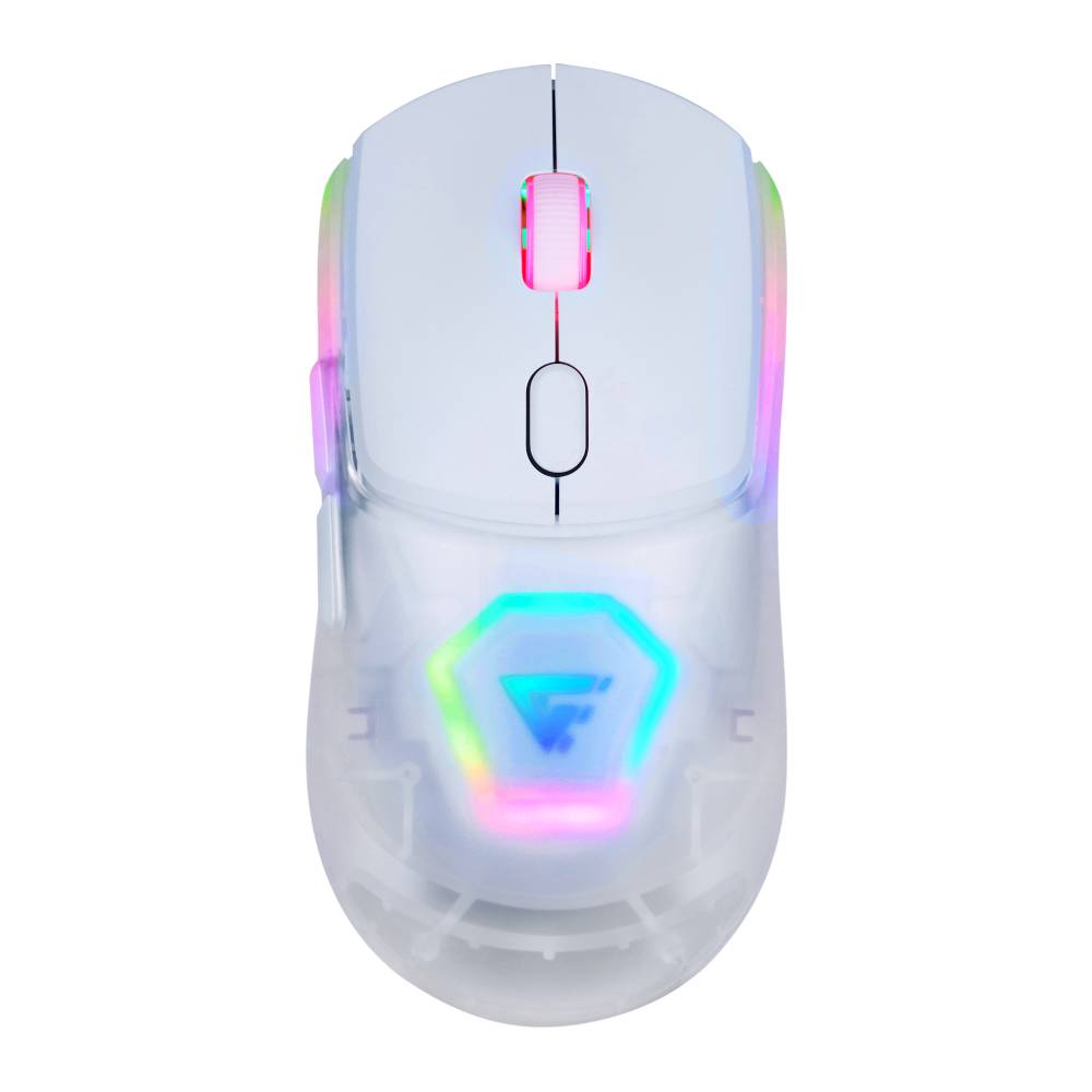 MOUSE GAME FACTOR MOW700-WH - CARCASAS INTERCAMBIABLES, 2.4G+BT, PIXART 3395, 26, 000 DPI, RGB, BLANCO MOUSE GAME FACTOR MOW700-WH - CARCASAS INTERCAMBIABLES, 2.4G+BT, PIXART 3395, 26, 000 DPI, RGB, BLANCO